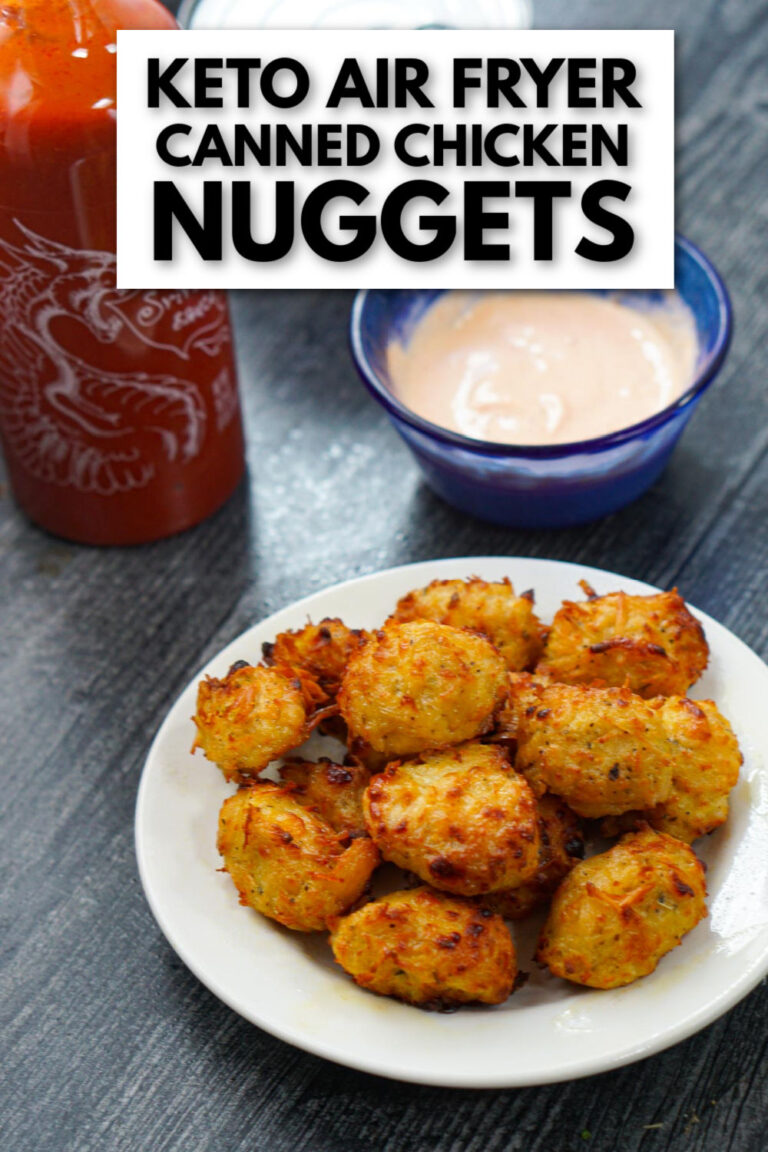 Keto Canned Chicken Nuggets in the Air Fryer | easy & gluten free