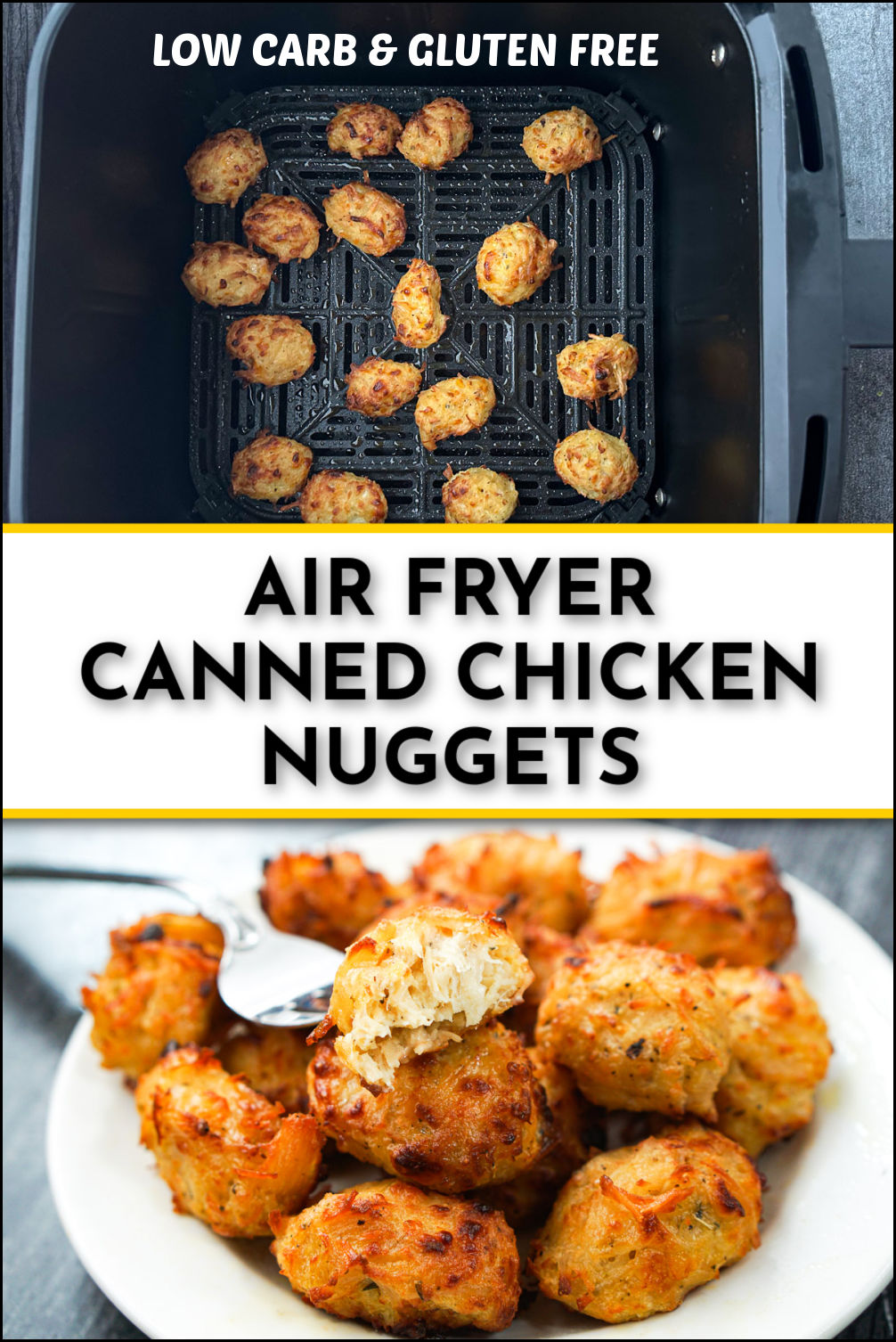 Keto Canned Chicken Nuggets in the Air Fryer | easy & gluten free