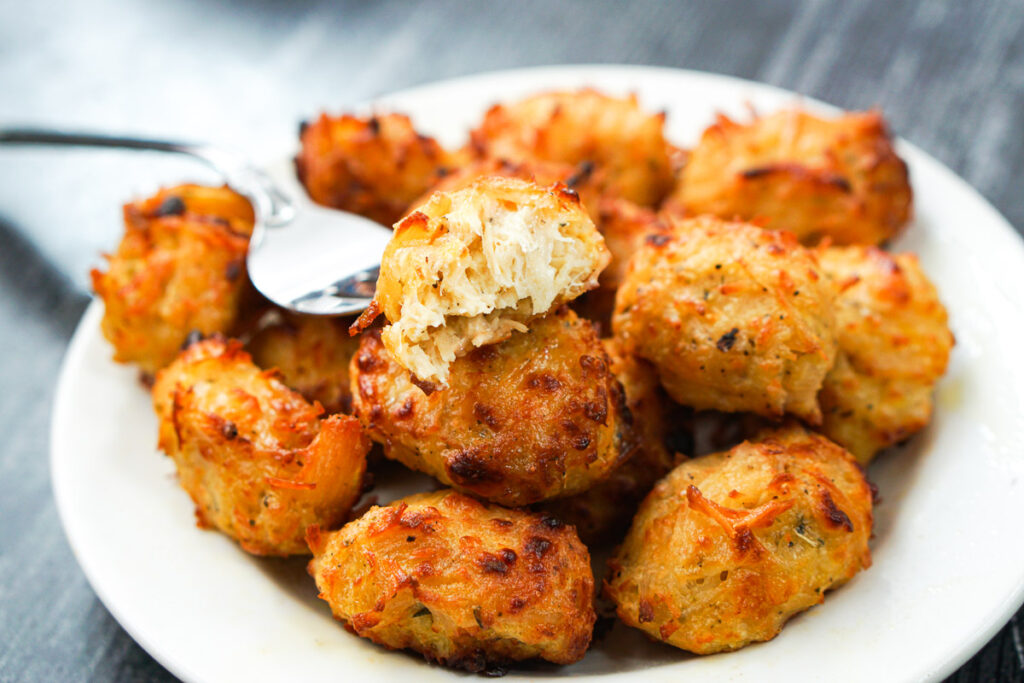 Keto Chicken Nuggets in the Air Fryer | easy using canned chicken