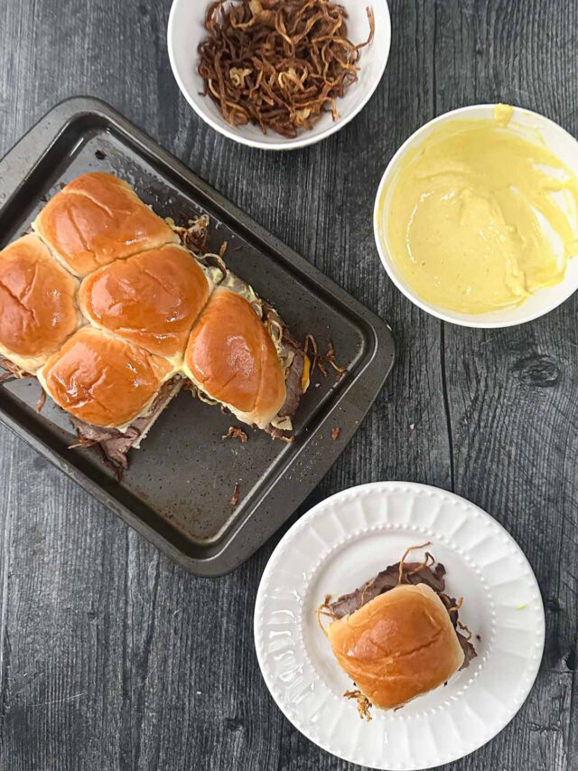 Keto Roast Beef Sliders for an easy low carb snack or party food!