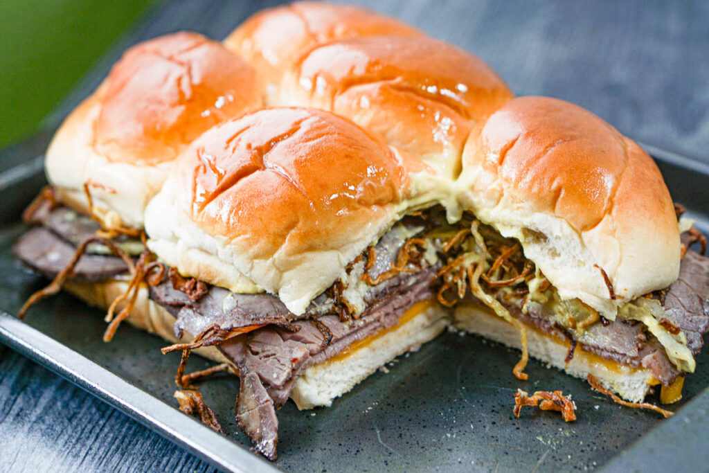 Keto Roast Beef Sliders for an easy low carb snack or party food!