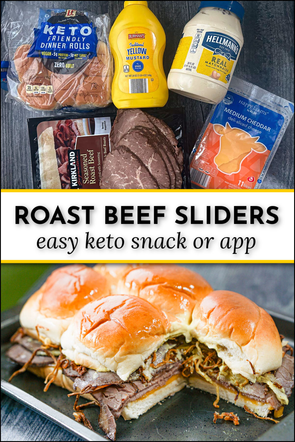 Keto Roast Beef Sliders for an easy low carb snack or party food!