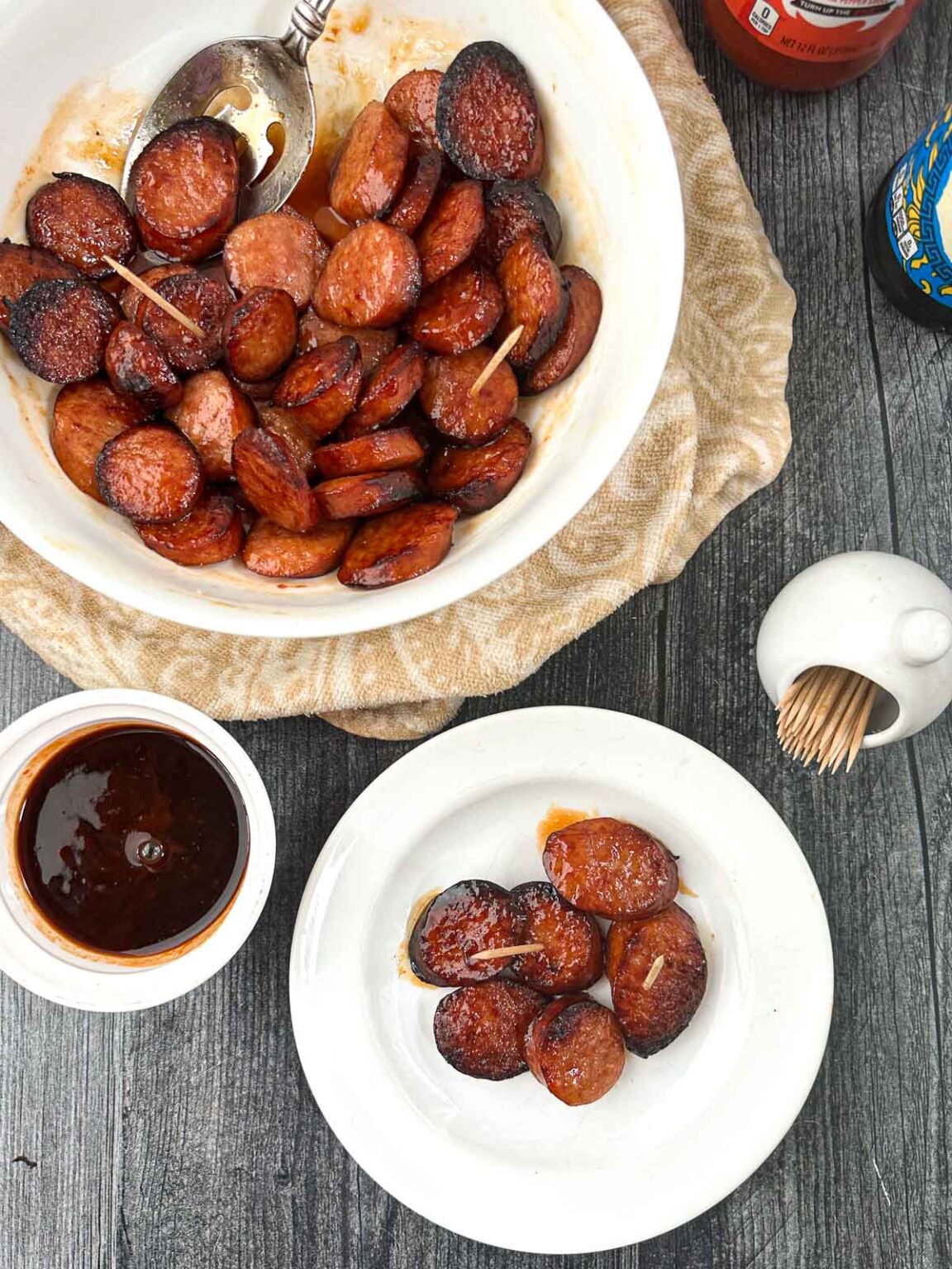 Keto Air Fryer Kielbasa Bites Recipe easy keto appetizer or snack!