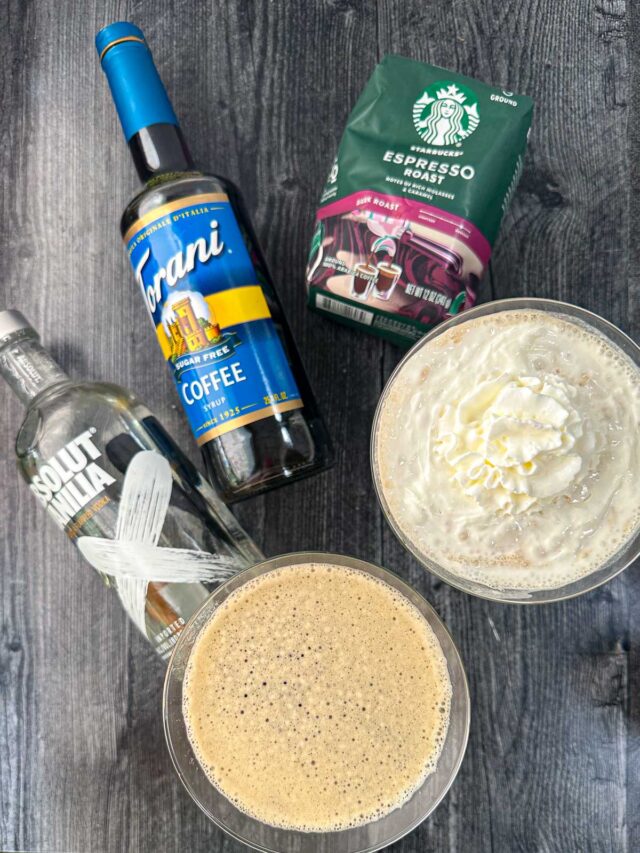 Keto Espresso Martini Recipe easy low calorie coffee cocktail