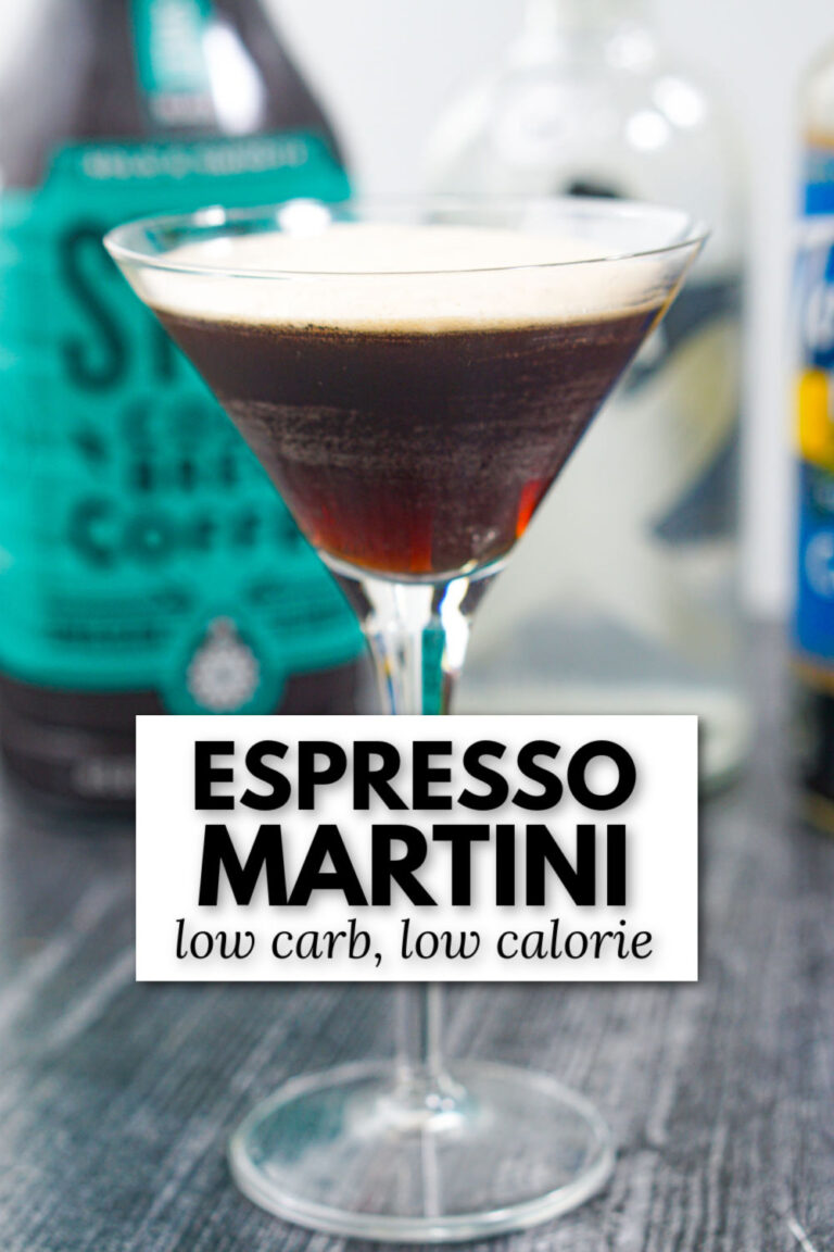 Keto Espresso Martini Recipe easy low calorie coffee cocktail