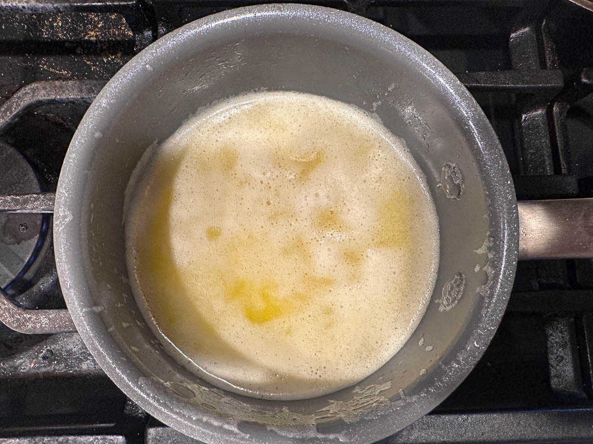 pan melted butter