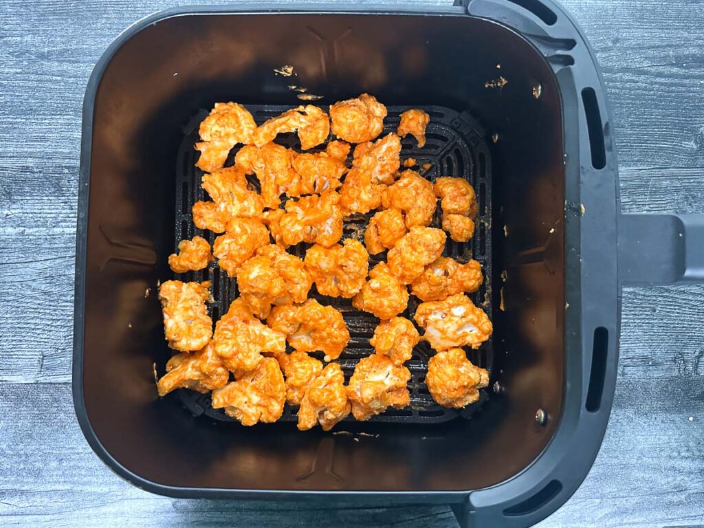 Keto Buffalo Cauliflower (Air Fryer) easy snack or appetizer!