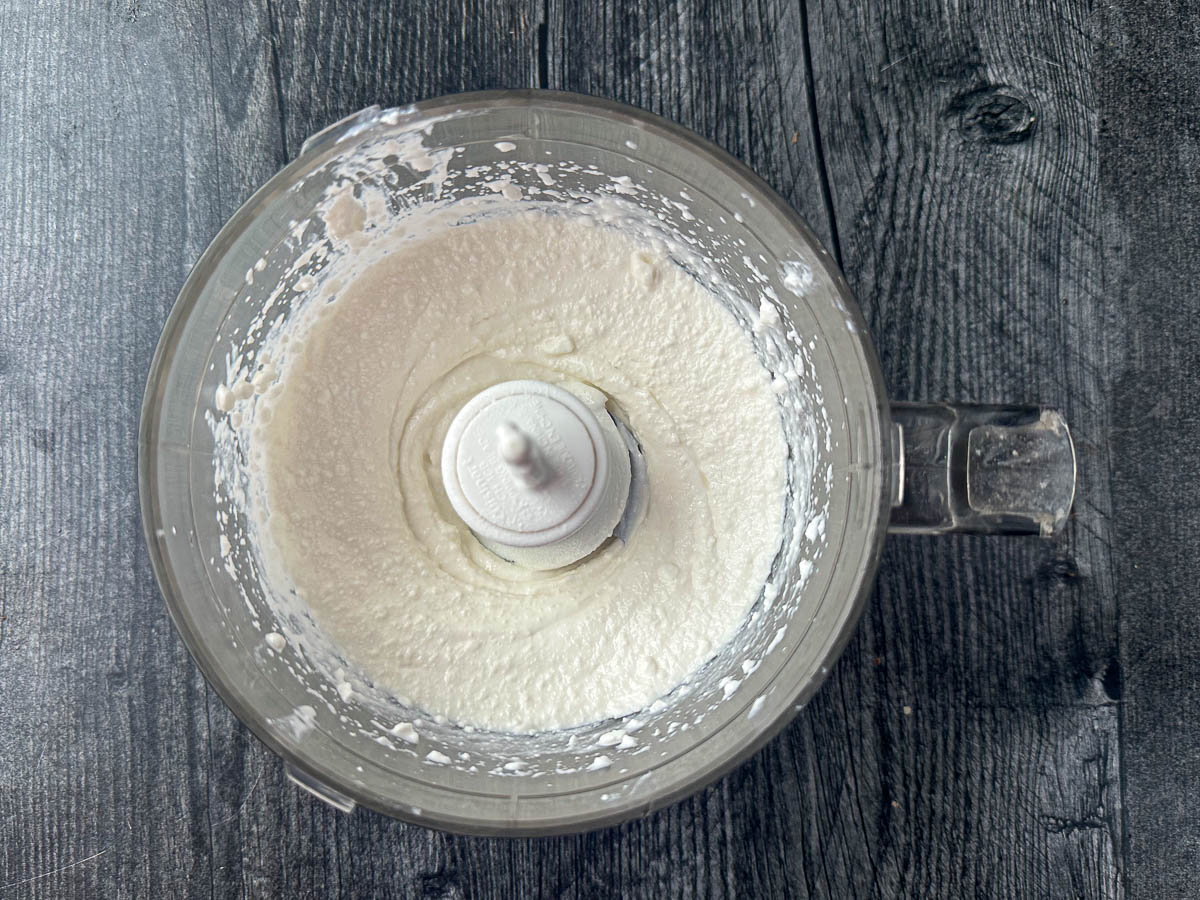 food processor with whipped cottage cheese