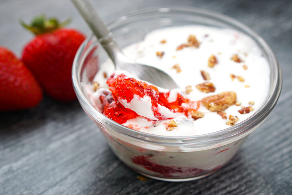 Keto Whipped Cottage Cheese Dessert Recipe | high protein treat!