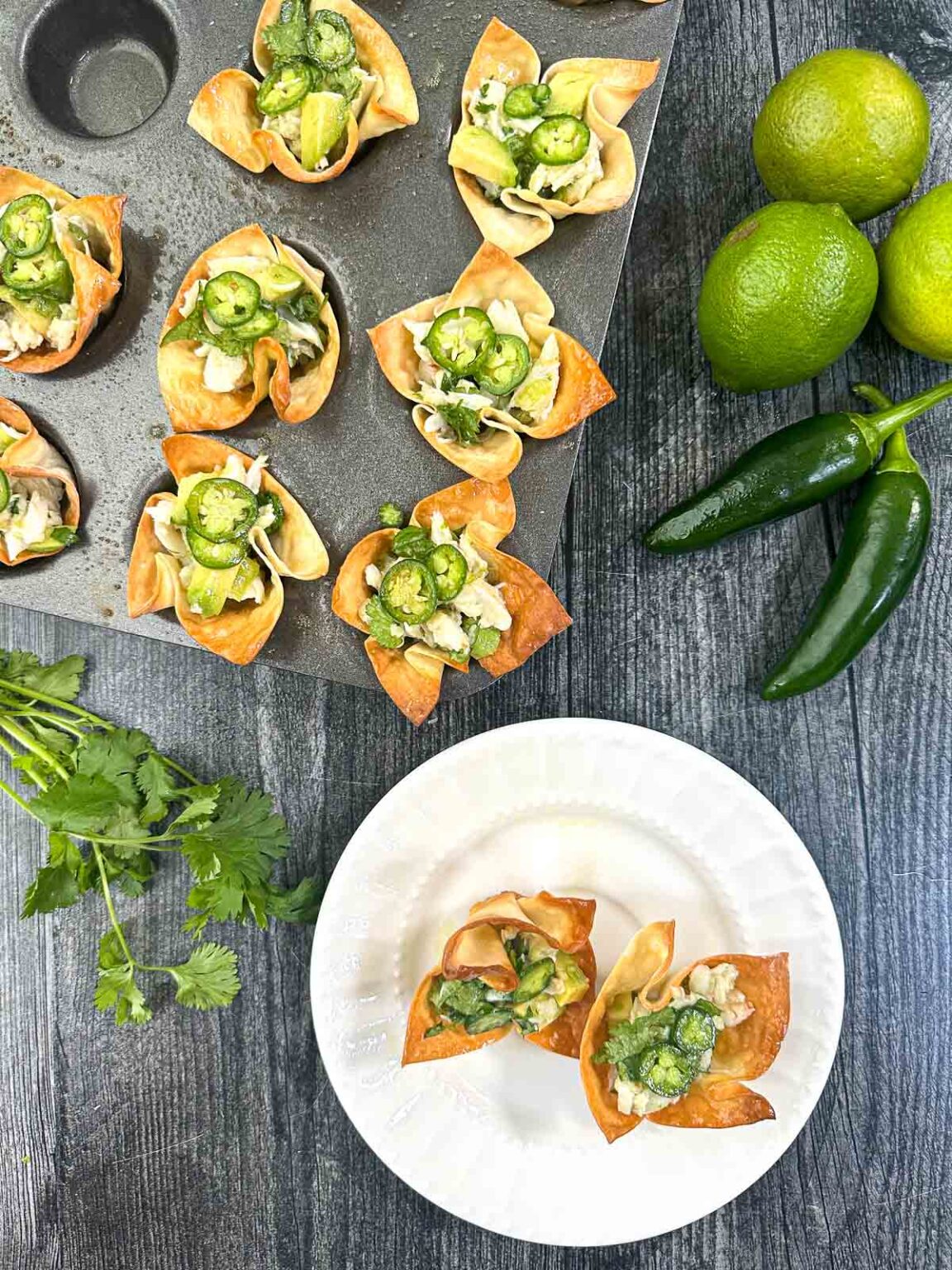 Wonton Cups with Crab Appetizer Recipe