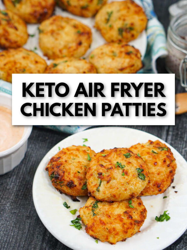Keto Air Fryer Chicken Patties with Canned Chicken