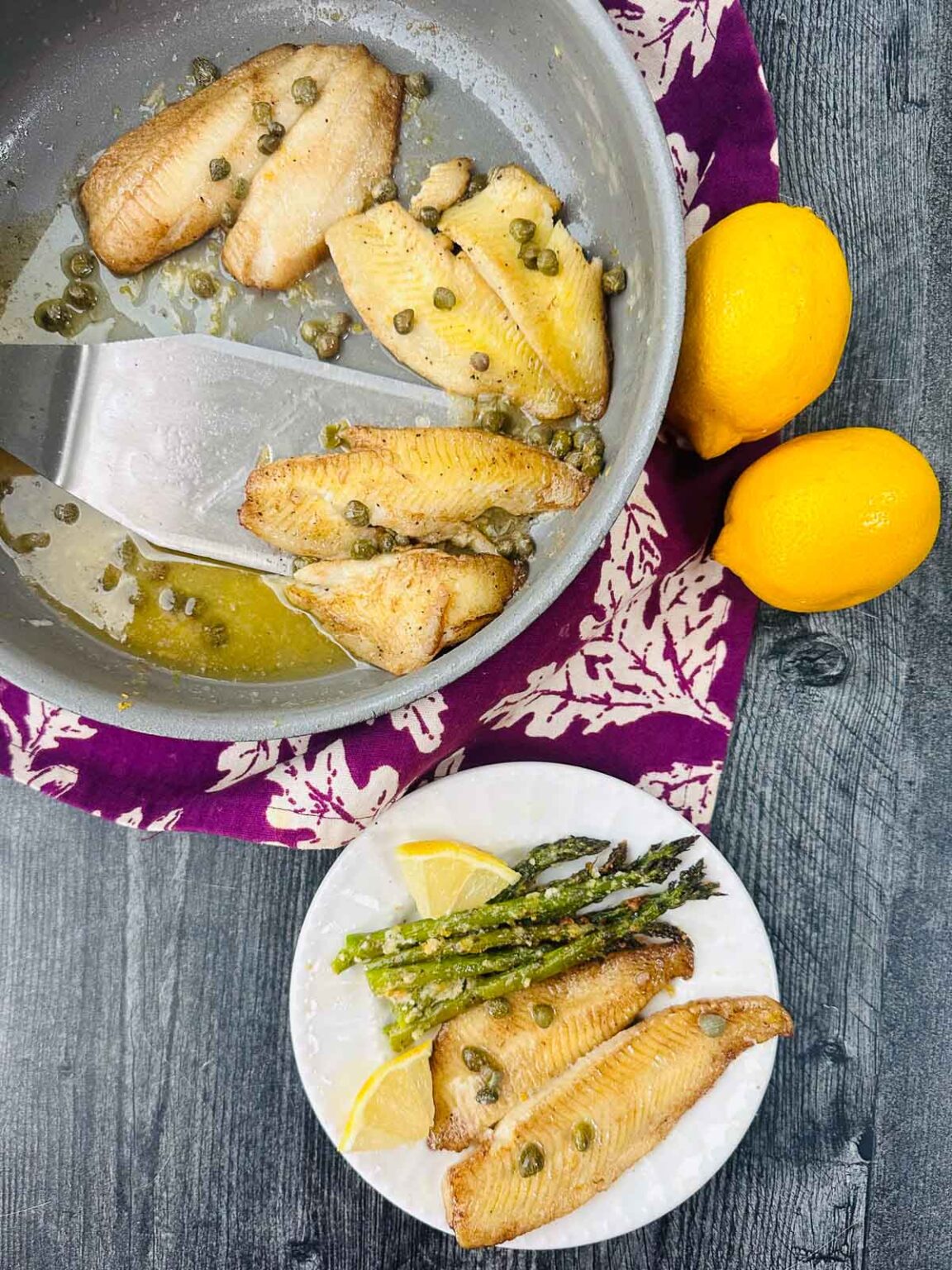 Low Carb Flounder Piccata Recipe healthy dinner in 15 minutes!