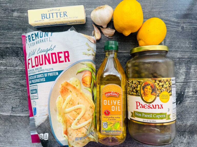 Low Carb Flounder Piccata Recipe healthy dinner in 15 minutes!