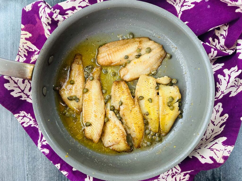 Low Carb Flounder Piccata Recipe healthy dinner in 15 minutes!