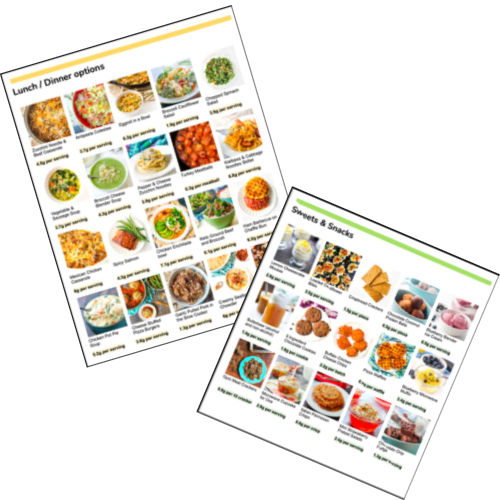dinner and snack interactive recipe cards