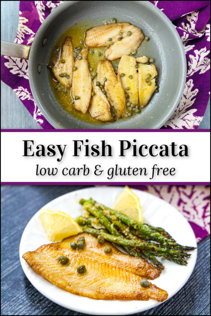 Low Carb Flounder Piccata Recipe healthy dinner in 15 minutes!