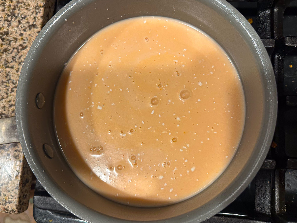 pan with sauce