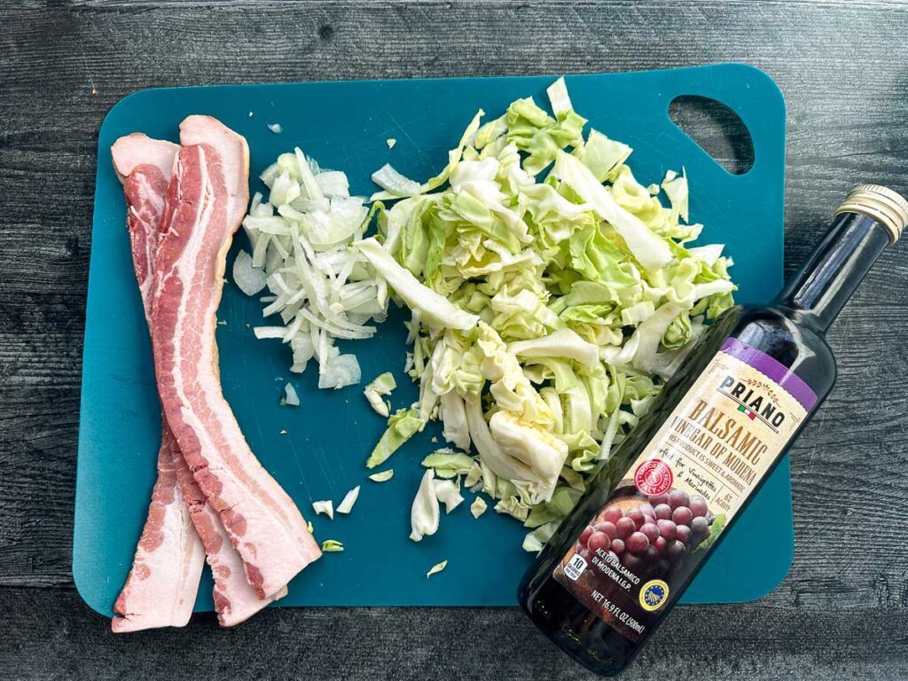 Keto Cabbage and Bacon Saute Recipe easy low carb side dish!