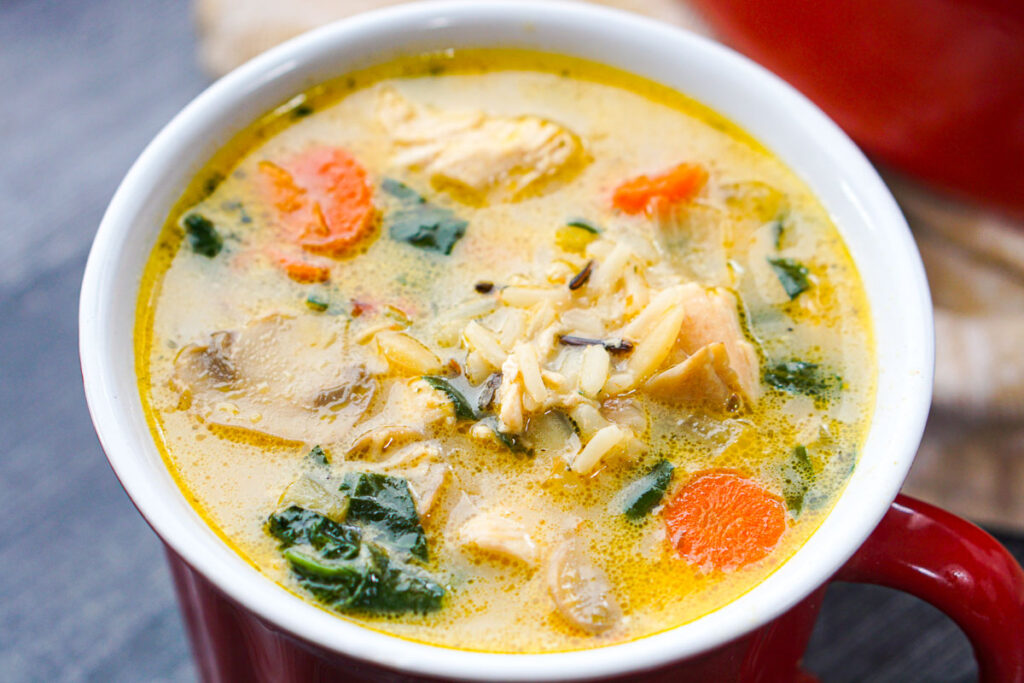 Chicken and Mushroom Wild Rice Soup Recipe | tasty and hearty