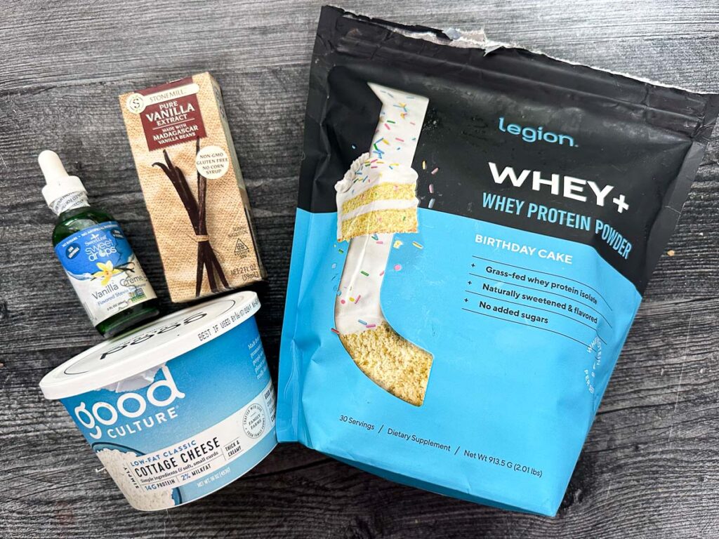 Keto Birthday Cake Cottage Cheese Protein Dessert Recipe